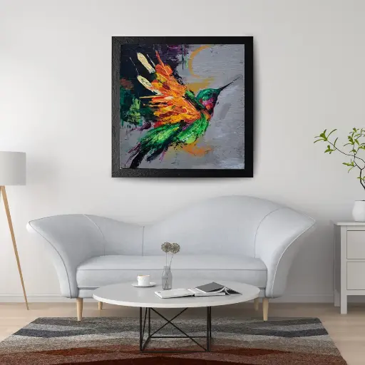 Flying Bird Strokes Painting